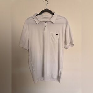 Vuori White Ace Polo Shirt Large
